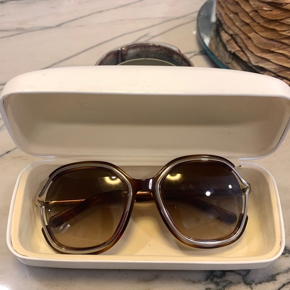 Chloe Silver/tortoise shell sunglasses - Picture 1 of 5